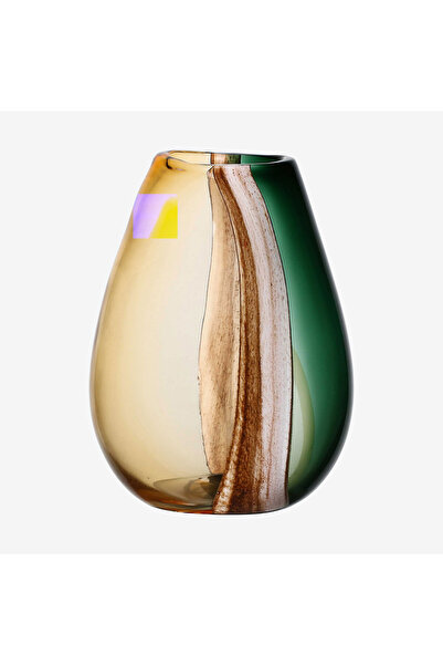 Rose Tulipani Milano ROSE & TULIPANI MILANO Sullatela Yeşil Cam Vazo 21X13x28 Cm