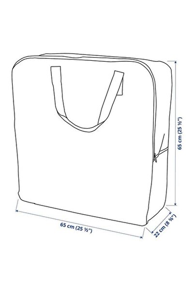 Generic 2-Piece Storage Bag, Waterproof Storage Organizer Transparent, 65x22x65 cm