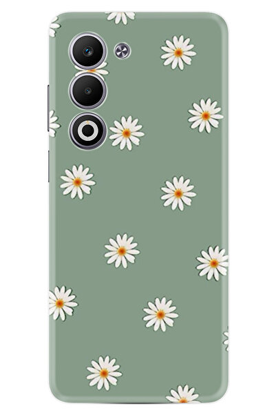 Kılıfland Oppo A5 Kılıf Boutique Baskılı Resimli Yeşil Papatyalar Pcode -041