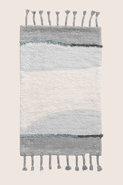 İrya Marble Single Bath Mat 100% Cotton 50X80 Gray