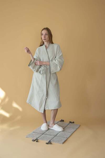 İrya Μοκέτα μπάνιου Elani 100% βαμβάκι 50x80 cm Μέντα