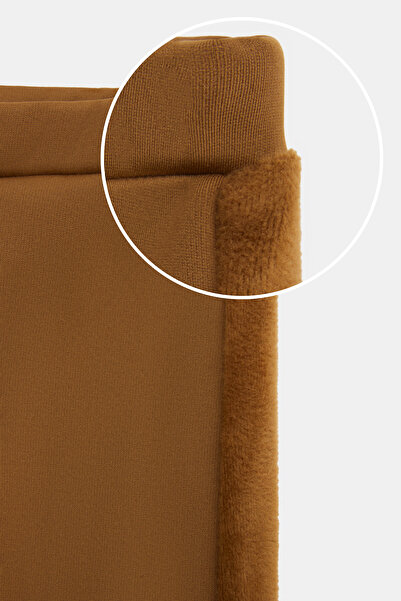 LOVETTI Tan Girl's Extra Thick Winter Leggings with Plush Side Panels and Furry Inside