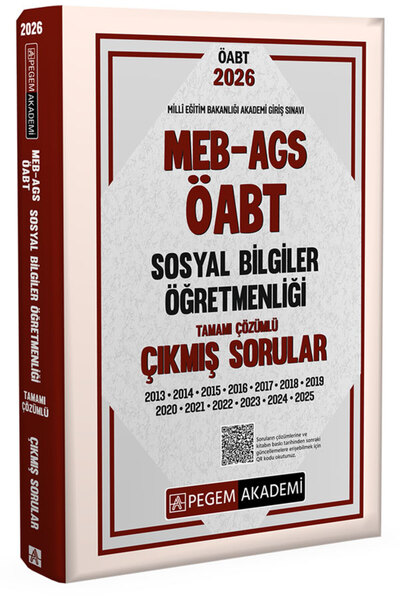 Pegem Akademi Yayıncılık 2026 MEB AGS ÖABT Sosyal Bilgiler Öğretmenliği Tamam...