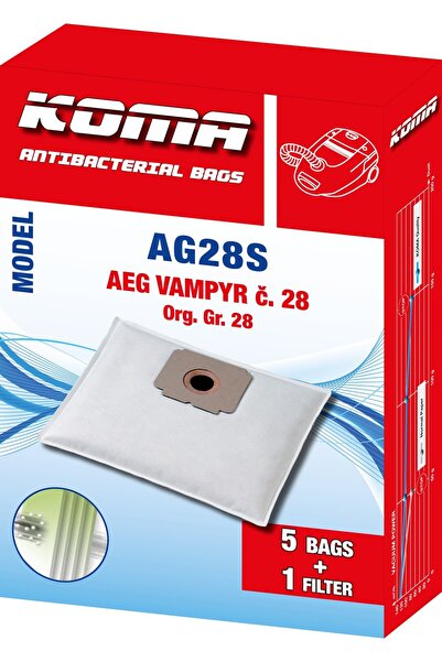 KOMA AG28S - Set of 25 vacuum cleaner bags for AEG Vampyr No.28