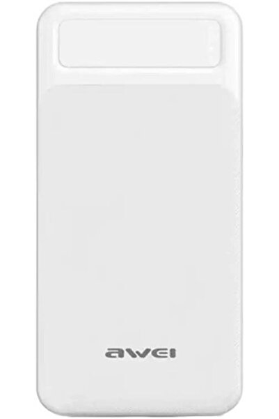 AWEI P5k Power Bank Double USB-A Fast Charging 10000mAh White