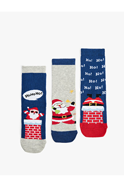 Koton Новогодишен комплект от 3 чифта памучни чорапи