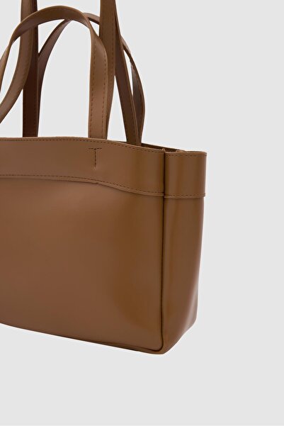 Shule Bags Marlove Leather Shoulder Bag Brown