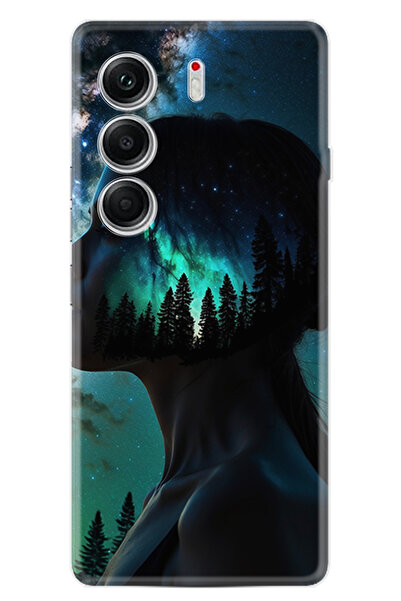 TECNO Camon 40 Pro Kılıf Boutique Baskılı Resimli Woman in Tree Pcode -004