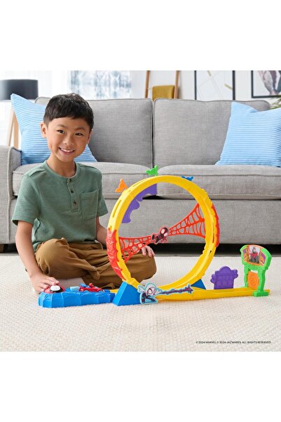 Jazwares Marvel Spidey and His Amazing Friends – Amazing Metals Pack with Super Loop Track