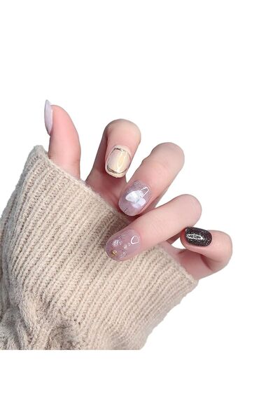 bolivia's أظافر صناعية ناعمة قابلة لإعادة الاستخدام مصنوعة يدويًا بنسبة 100%