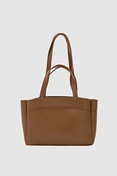 Shule Bags Marlove Leather Shoulder Bag Brown