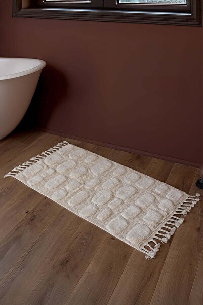 İrya Wall Single Bath Mat 100% Cotton 70X150 cm Ecru