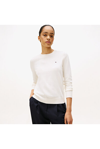 Tommy Hilfiger Stitch Kadın Sarı Kazak