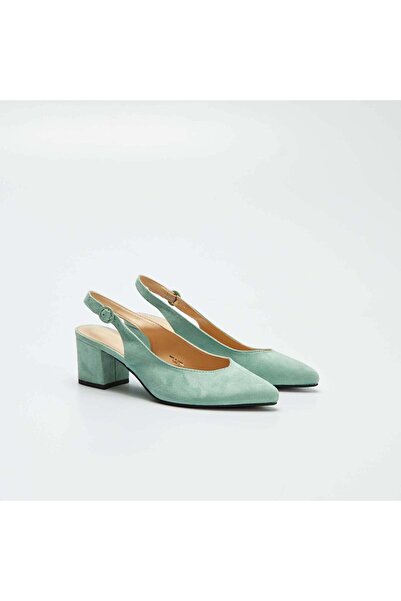 KİABİ حذاء بكعب مفتوح من الأمام باللون الأخضر