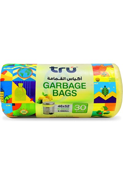 Tru ® Lemon Scented Garbage Bags Compact Roll 46 x 52 cm 6 Gallon (30 pc x 3 Rolls) - 90 bags