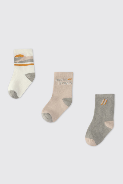 Panço Erkek Bebek 3'lü Soket Çorap