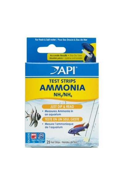 API شرائط اختبار الأمونيا NH3 وNH4، 25 قطعة