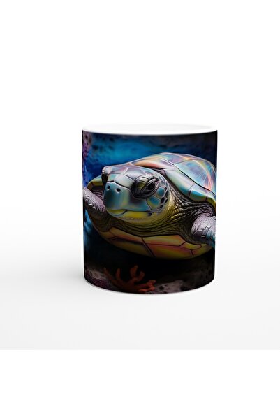 Wisdom Rain Sea Turtle Mug Cup Inside Colorful