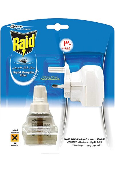 Raid Liquid Electric Mosquito Repellent - Indoor, 30 Nights (up to 240 hrs), Covers 12 m²