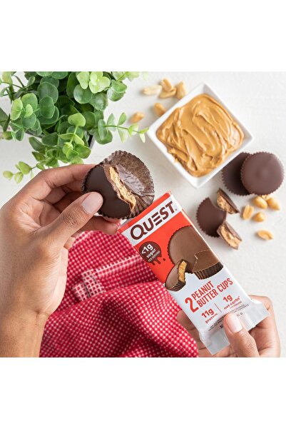 QUEST NUTRITION Peanut Butter Cups, High Protein, Low Carb, Gluten Free, Keto, 12 Count (17.76 oz)