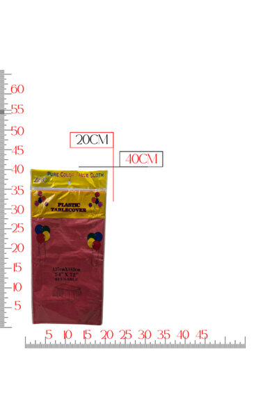 MOB_TOYS مجموعة سفر حفلات الون أحمر (١٣٧سم x ١٨٣سم