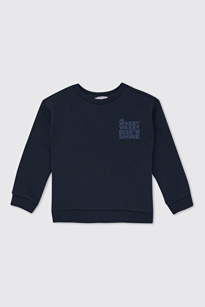 Panço Baby Boy Navy Blue Sweatshirt