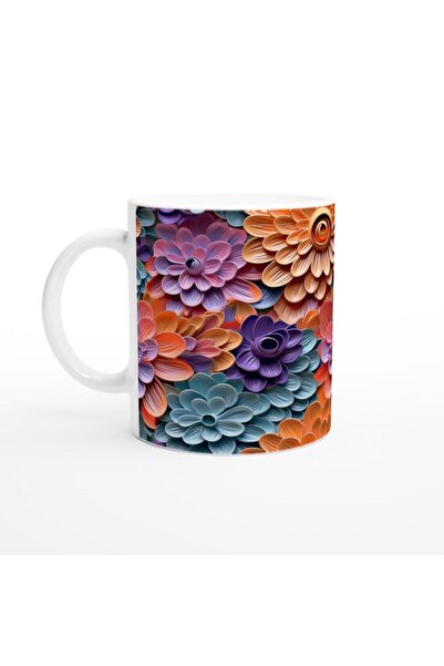 Wisdom Rain Rainbow Flower Garden Mug