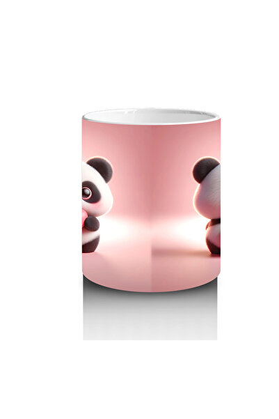 Wisdom Rain Cute Panda Character with Front and Back – Printed Coffee Mug