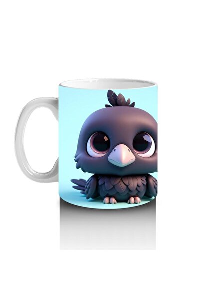Wisdom Rain Cheerful Raven Mug Cup That Makes Children Love Milk
