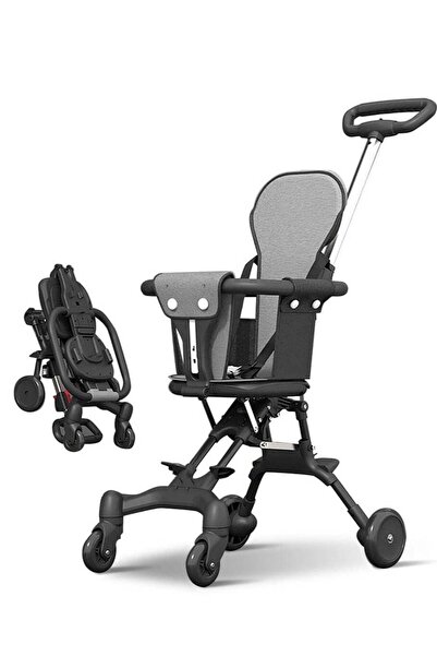 Generic Leon Home One-touch folding two-way lightweight four-wheeled stroller with cushion and seat belt