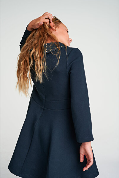 Lia Lea Girls Dark Navy Dress