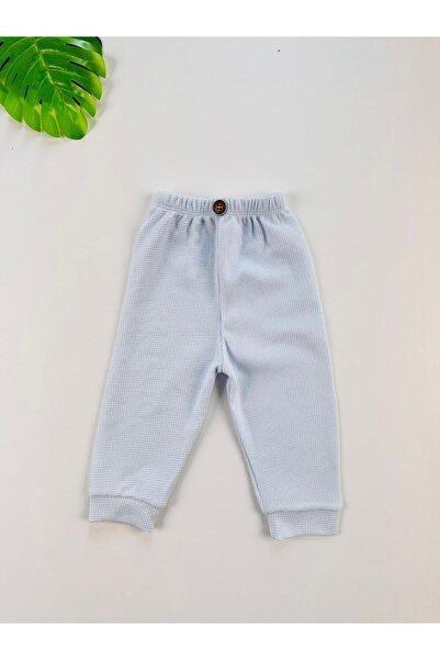 EFU BABY بنطلون أطفال مطاطي بخصر مطاطي بنسيج وافل بيتك