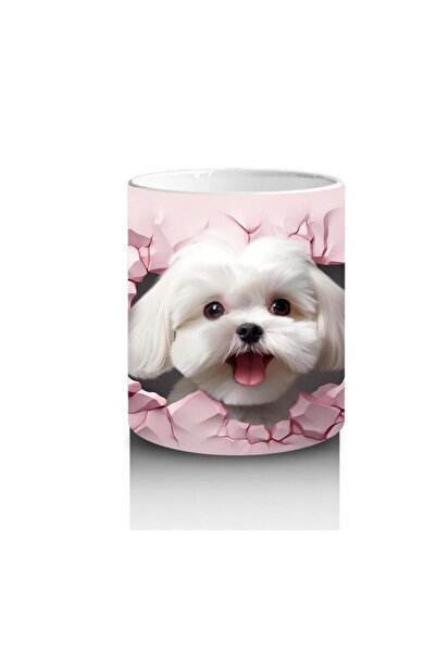 Wisdom Rain Cute Puppy Mug Cup Looking at the Heart Frame That Makes Children Love Milk