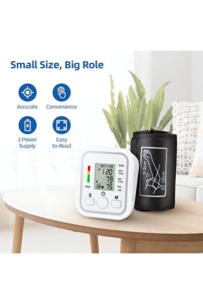 Houmt Automatic Digital Arm Blood Pressure Monitor - Large Display, One-Touch