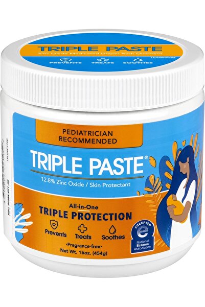 Triple Paste Diaper Rash Cream Hypoallergenic for Babies, 473 ml (packaging may vary)