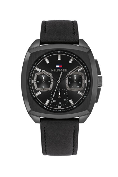 Tommy Hilfiger Ανδρικό Ρολόι Apollo με Μαύρο Καντράν από Ανοξείδωτο Ατσάλι 44mm