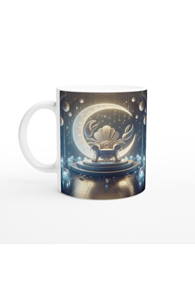 Wisdom Rain Cancer Zodiac Printed Coffee Cup - Galactic Throne Room Themed Vs2