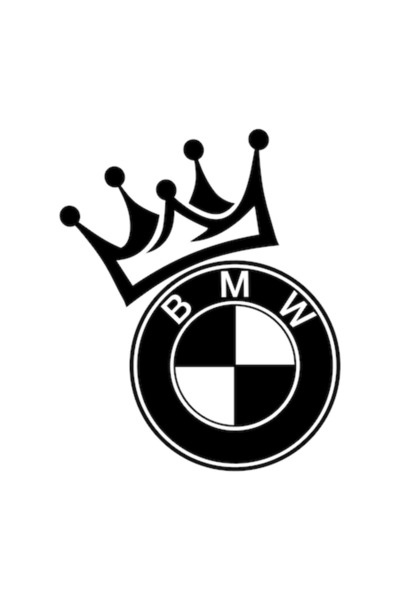 Oracal Sticker, BMW King, 20cm, black
