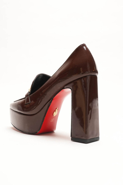 Ayakkabı Ateşi Platform Design Buckle Detailed Women's Mid-Heeled Shoes Vanera