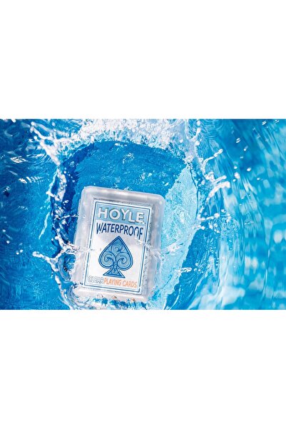 Hoyle Waterproof Playing Cards, Transparent, One-Sided, Child