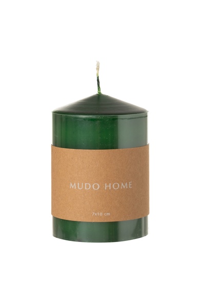 Mudo Concept SÜTUN MUM YEŞİL 7X10CM
