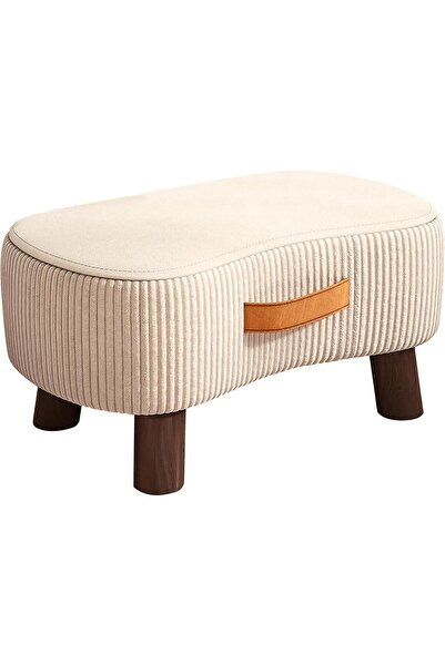 Saharaz مسند قدم عثماني صغير مقاس 15.7 بوصة، مسند قدم صغير بمقبض، مسند قدم عث...