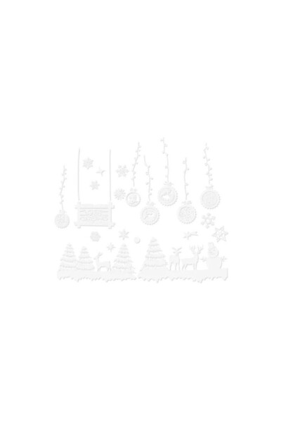 Ruhhy Autocolante de Crăciun, decorațiuni pentru ferestre, 34 cm, diverse modele