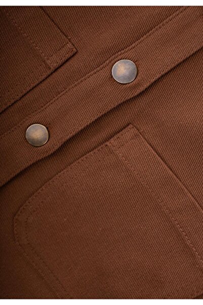 Cigit Gabardine Jacket 3-14 Years Old Brown