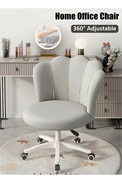 Generic Home Office Chair Adjustable Swivel Chair Round Vanity Stool Chair Butterfly Chair Study Task Chair