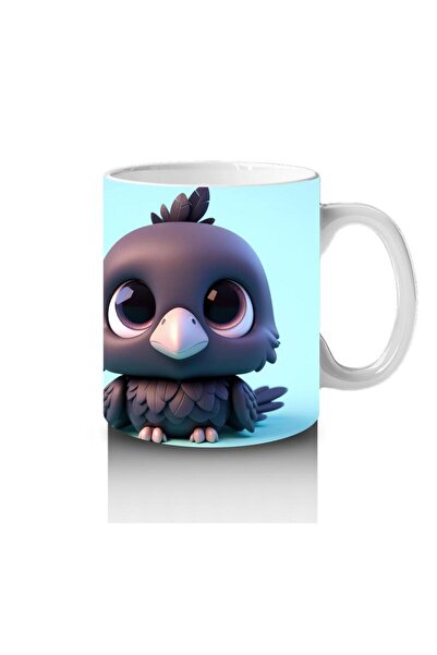 Wisdom Rain Cheerful Raven Mug Cup That Makes Children Love Milk