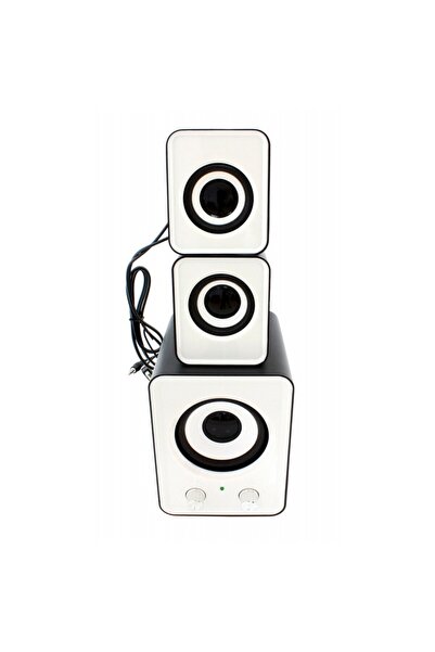 PROCART Stereo system 2.1, 3W, 20Hz - 18Khz, 4Ω, 80dB, 484g, white/black