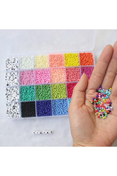 Generic DIY Bead Craft Set, Multicolor Seed Beads & Letter Beads
