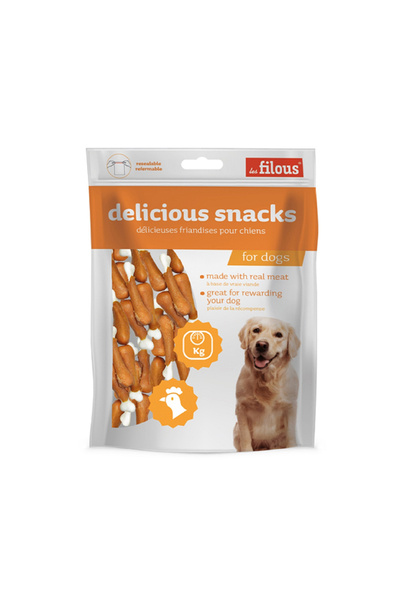 Les Filous مكافآت الكلاب من فخذ الدجاج - 100 غرام