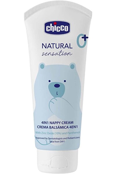 Chicco Natural Sensation 4-in-1 Nappy Cream, 100 ml, 0+ months